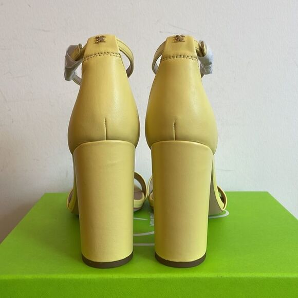 Sam Edelman Yaro Ankle Strap Sandal Butter Yellow Size 9 - Picture 5 of 9